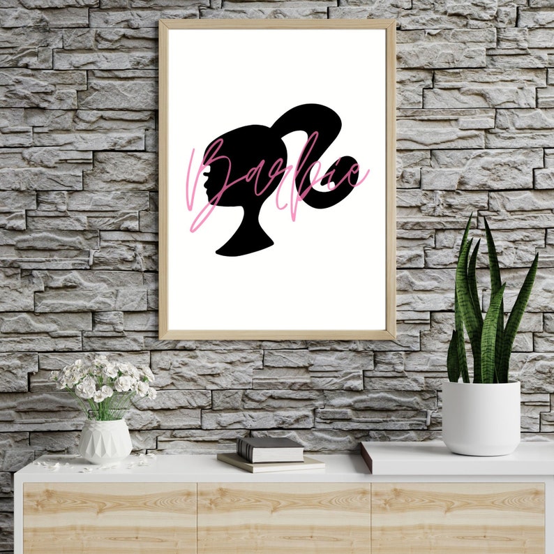 Barbie Wall Art Print/ Digital Download Barbie Black and White - Etsy