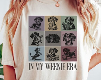 Dachshund Shirt, Comfort Colors Weenie Dog Tee, Wiener Gifts for Doxie Mom
