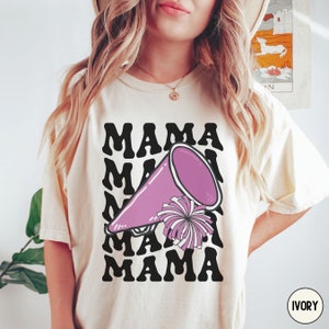 Cheer Mom Shirt, Comfort Colors® Retro Cheer Shirts, Cheer Mama T-shirt, Cheerleading Mom Tee, Cheer Mom Group Shirts, Gift for Cheer Mom