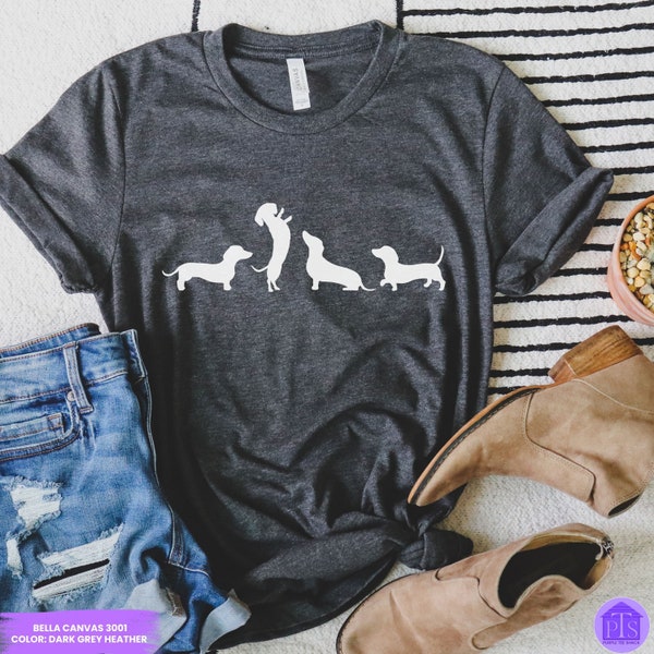 Dachshund Shirt, Weiner Dog T-Shirt, Doxie Mom Tee, Cute Dog Tshirt, Weiner Dog Gifts, Dachshund Lover, Doxie Mom Gift