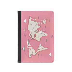 Pink World Passport Cover