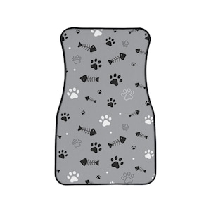 Paw Prints Car Floor Mats, 1pc