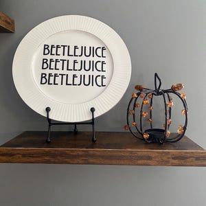 BEETLEJUICE home decor plate