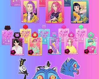 Kpop Demon Hunters KPDH sparkly holographic charm charms keychain keychains Rumi Mira Zoey Jinu Abby Mystery Romance Baby Saja Boys Huntrix