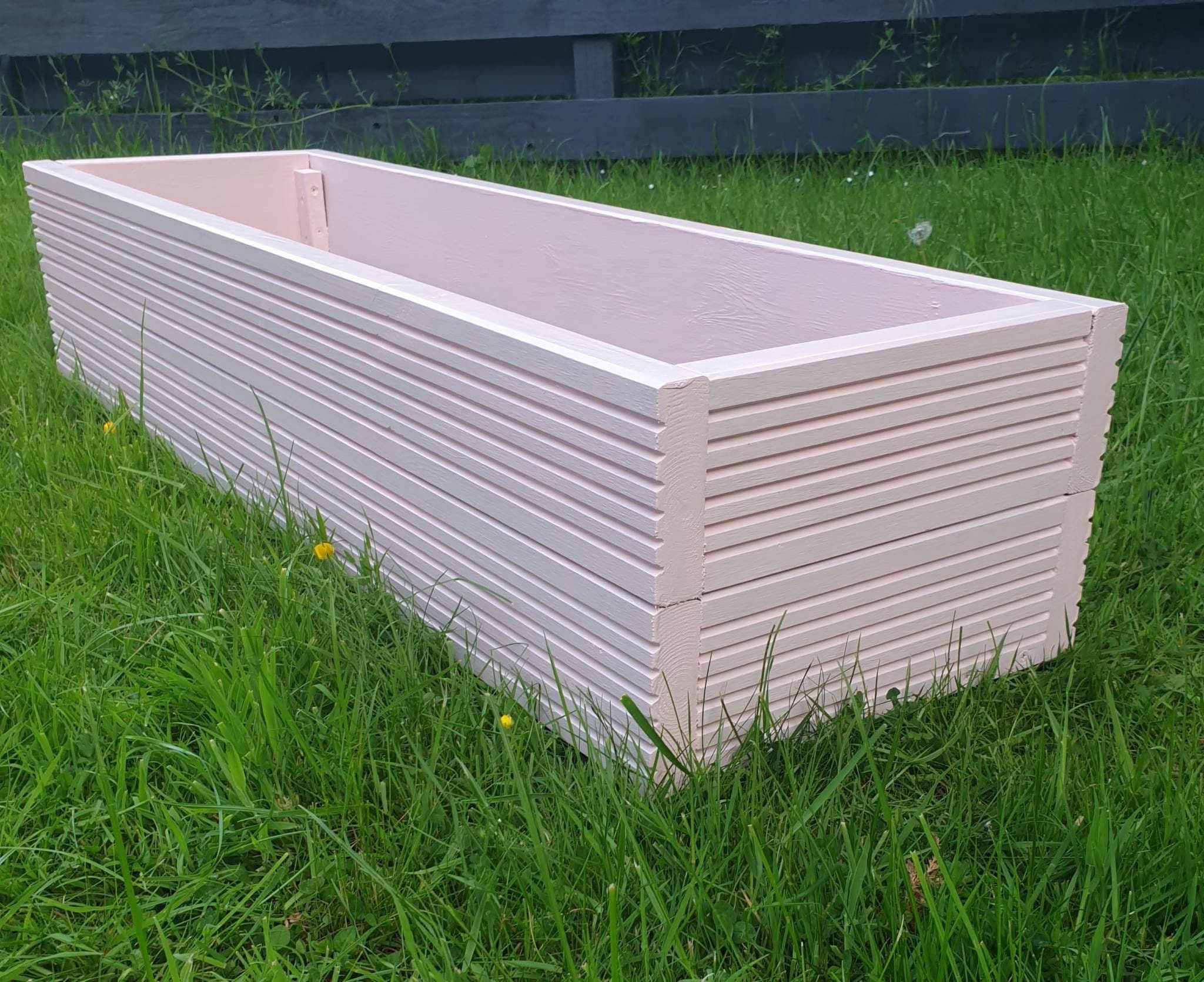 Large Wooden Garden Planter - 120cmx 36.5cm X 24.5cm - Etsy UK