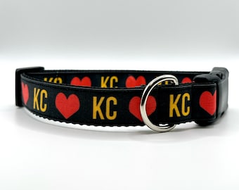 Kansas City football Inspired Custom Dog Collar