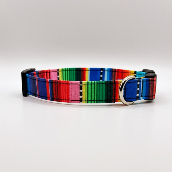 Serape Stripe 3/4” Dog Collar