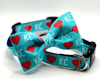 Kansas City Soccer Inspired Custom Dog Collar, KC Baby