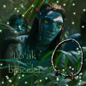 CLEARANCE Metkayina Bracelets, Lampwork Beads Bracelet, Water