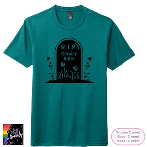 Gender Roles T-shirt - Feminist Tee - Equality Apparel - RIP Gender Roles - Smash the Patriarchy