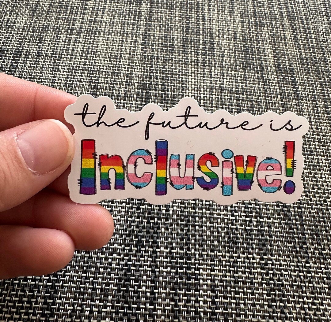 Inclusive Pride Die-cut Sticker | LGBTQIA+ Vinyl Decal - Etsy