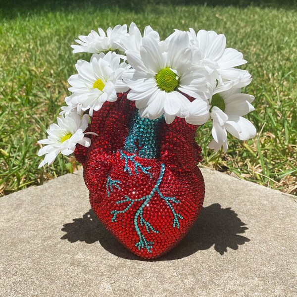 Rhinestone Vase - Etsy