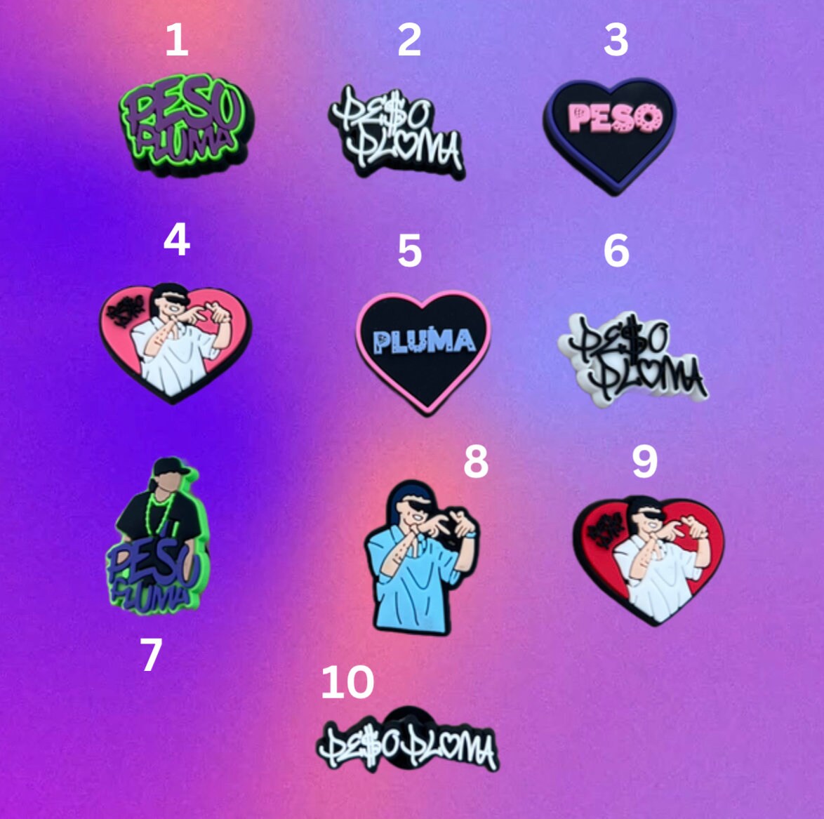 Peso Pluma Croc Charm Crocs Jibbitz Mexican Croc Charms Etsy