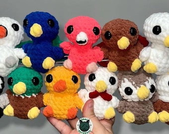 Patrón de crochet de pajaritos diminutos