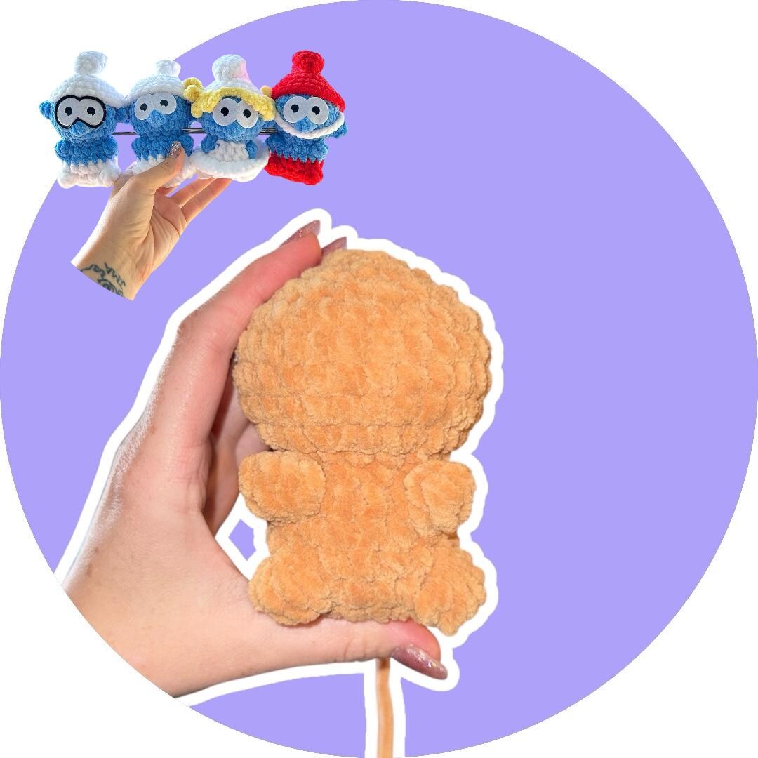 Itty Bitty Blue Guys Crochet Pattern - Etsy