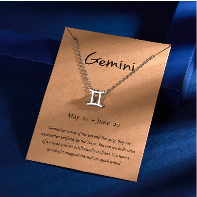 Custom Zodiac Sign Necklaces Etsy