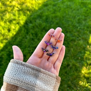 Bat earrings, Stud earrings, Halloween earrings, hypoallergenic earrings, Bat stud earrings