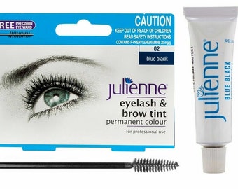 Julienne Professional Tinting Eyelash & Eyebrow Dye Tint Lash Blue Black no : 02