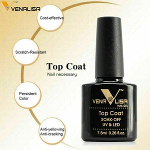 VENALISA Nail Primer, No Wipe Top, Base Coat, Matt top, Nail Gel Polish Soak Off SPECIAL OFFERS VENLAISA TOP COAT