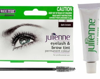 Julienne Professional Tinting Eyelash & Eyebrow Dye Tint Lash Dark Brown  no : 03