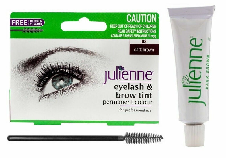 Teinture professionnelle pour cils et sourcils en julienne brun foncé no : 03 image 1