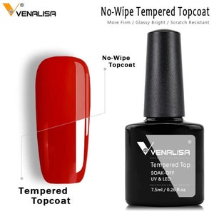 VENALISA Nail Primer, No Wipe Top, Base Coat, Matt top, Nail Gel Polish Soak Off SPECIAL OFFERS Venalisa Tempred Top