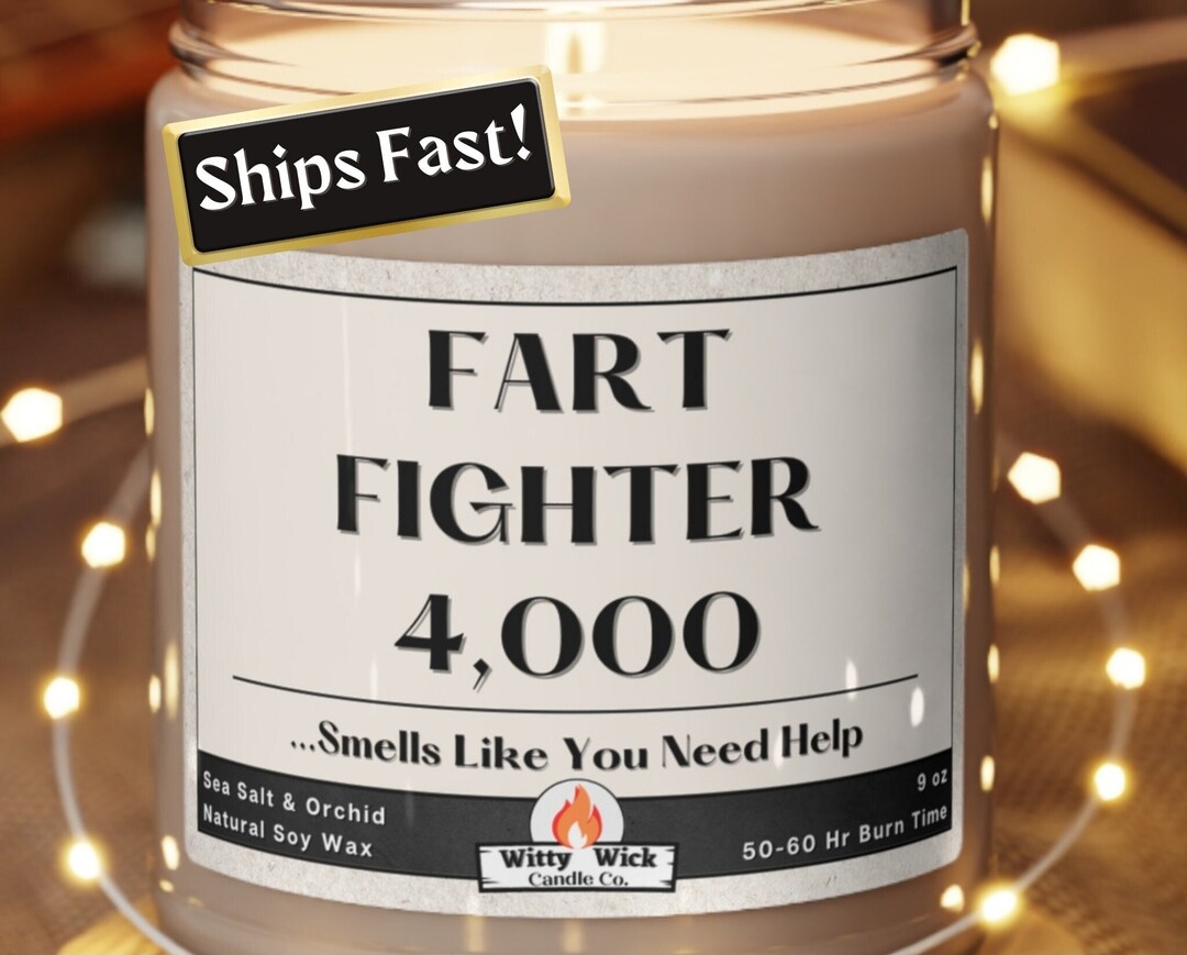 Funny Fart Candle Gag Gift, Silly Scented Candles Gifts, Hilarious