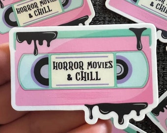 Horror Movies & Chill Sticker