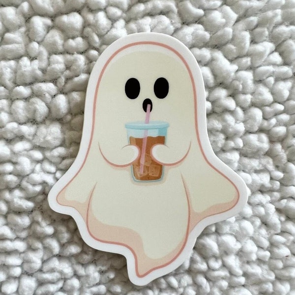 Caffeinated Ghost Sticker