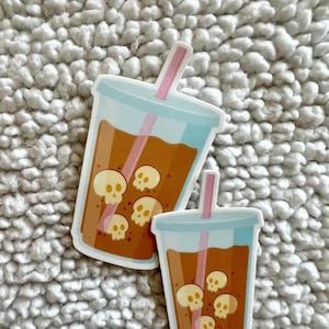 Spooky Iced Coffee Sticker