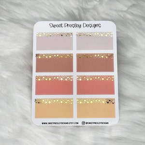 Fall Foiled Box Stickers  |  Foiled Planner Stickers  |  Foiled Bujo Stickers  |  Sweet Presley Designs Functional Stickers