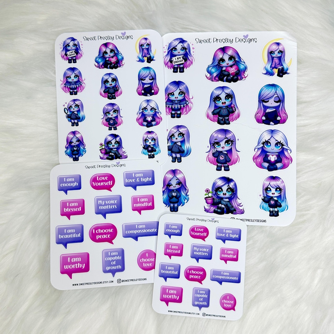 Clvb Sticker Self Love Club Deco Stickers | Journaling Stickers | Planner Stickers ...