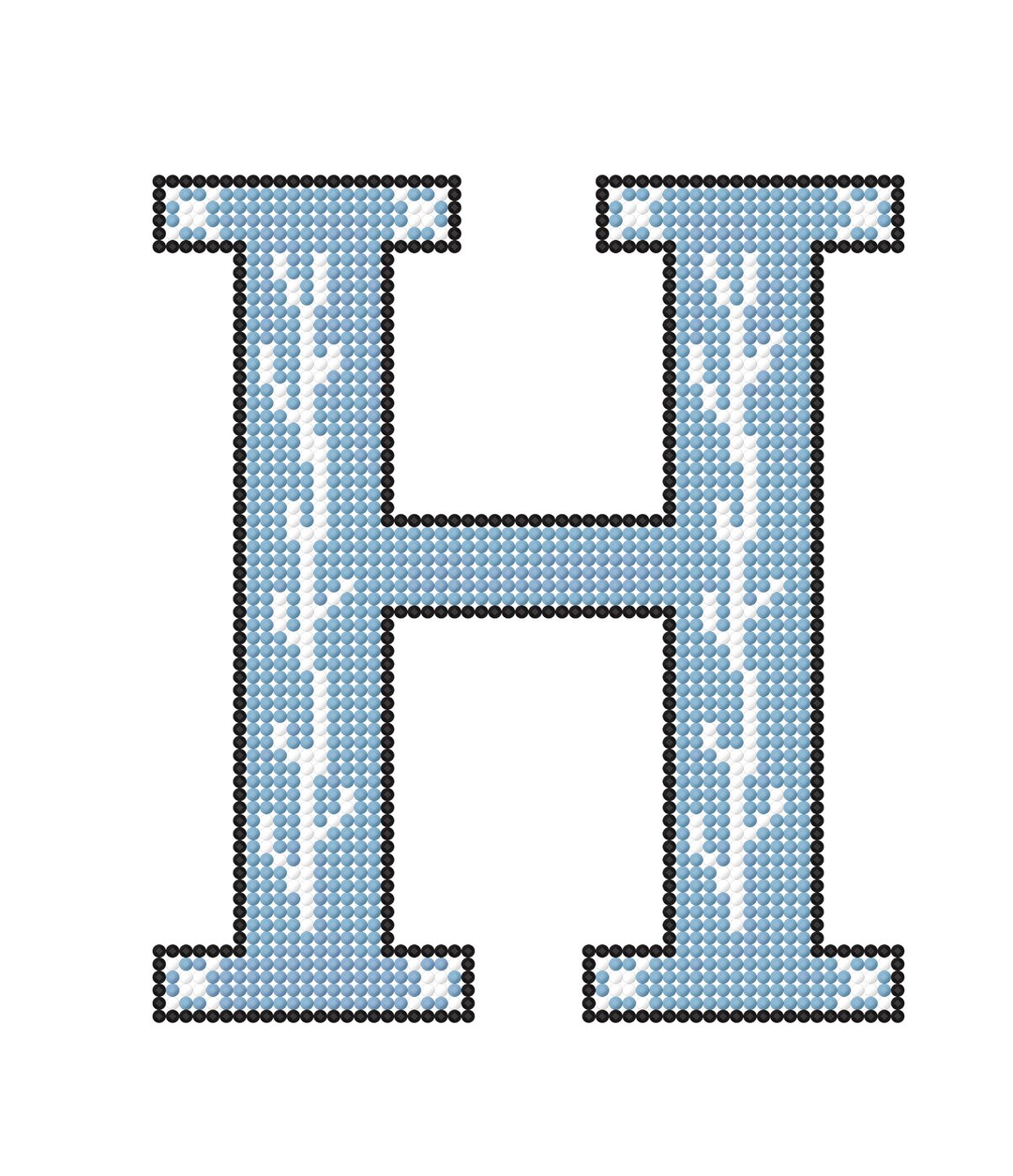H Pattern Sticker Letter H Partial Square Diamond Art Pattern - Etsy