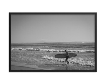 Venice Surfer Photo Black & White