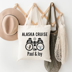 Personalized Alaska Cruise Tote Bag, Custom Group Cruise Tote, Cruising Together Bag, Family Matching Tote, Gift for Cruise, Friend Tote Bag