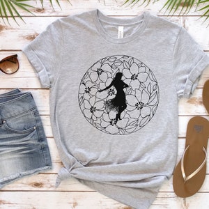 Hawaii Vacation Shirt, Hula Dancer Shirt, Hula Tee Tropical Flower Gift, Gift for Hawaii Lover, Aloha Hula Shirt, Girls Tropical Vacation