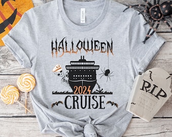 Halloween Cruise Shirt, Personalize Matching Halloween Shirt, Custom Cruise Crew Shirt, Family Vacation Shirt, Funny Halloween Cruise Tee