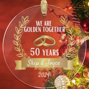 Custom 50th Anniversary Gift, Personalized 50th Anniversary Gift for Parents, Friend's Wedding Anniversary Gift, Couples Anniversary Gift