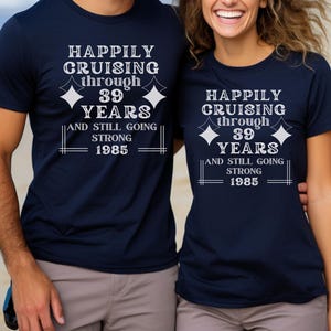 Custom Wedding Anniversary Cruise Shirt, Personalized Anniversary Shirt, Matching Shirts for Husband and Wife, Anniversary Gift for Parents