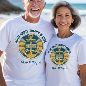 Personalized Alaska Anniversary Cruise Shirt, Custom Unisex Cruise Shirt, Couples Matching Cruise Tshirt, Honeymoon Cruise, Husband Wife Tee