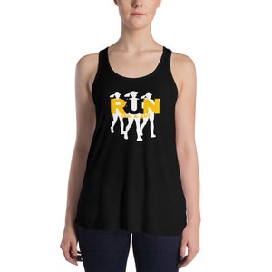 Women&#39;s &quot;Run like a Girl&quot; Flowy Racerback Tank; Running Tshirt; Women&#39;s Running Shirt; Gift for Runners; Running Shirt; Running Tanktop