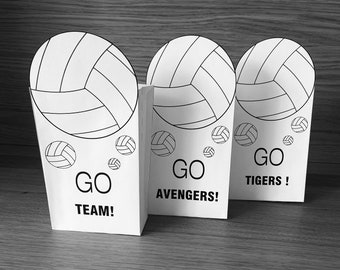 50 Pz Sacchetti Regalo a Tema Pallavolo, 25x17 cm in Plastica per