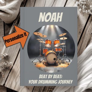 Personalized Drummer Journal for Music Lovers Custom Drumming Notebook with Unique Design Perfect Gift for Musicians Birthdays Holidays