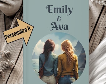 Personalized Friendship Journal, Custom BFF Notebook