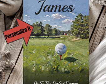 Personalized Golf Journal: Custom Golf Logbook for Players & Coaches