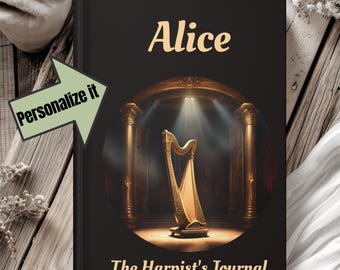 Personalized Harpist Journal, Practice and Composition Notes