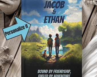 Personalized Friendship Journal, Adventure Keepsake Notebook