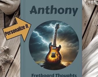 Personalized Guitar Journal: Electric Guitar, Fretboard Thoughts