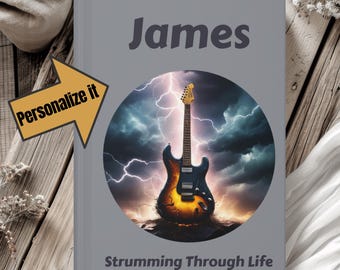 Personalized Guitar Journal: Songwriting Notebook for Musicians