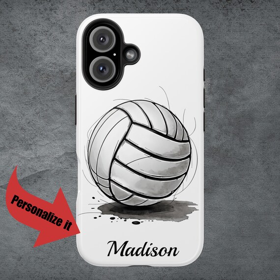 Personalized Volleyball Phone Case: Custom Sports Gift - Etsy